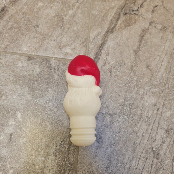 vintage plastic toy Santa candy stopper 4.5” tall hong kong - Picture 7 of 8